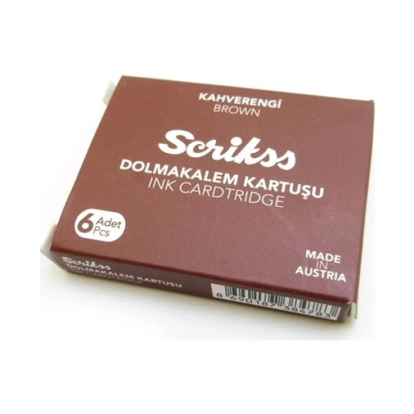 SCRIKSS DOLMAKALEM KARTUSU KAHVERENGI 6 LI ürün görseli 1