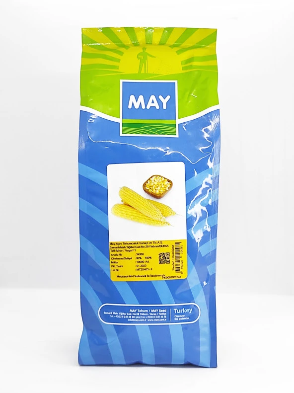 May Vega F1 Tatlı Şeker Mısır Tohumu (10.000 Adet) ürün görseli 1