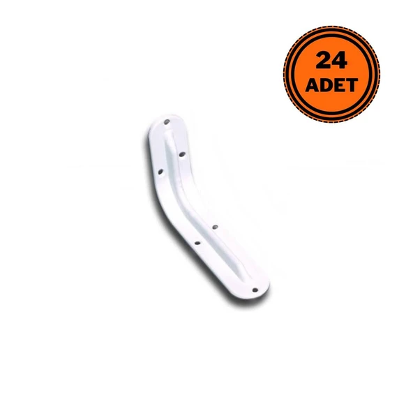 24 Adet Raf Altı Raf Ayağı Konsol L Demir Beyaz 10 x 15 cm ürün görseli 1