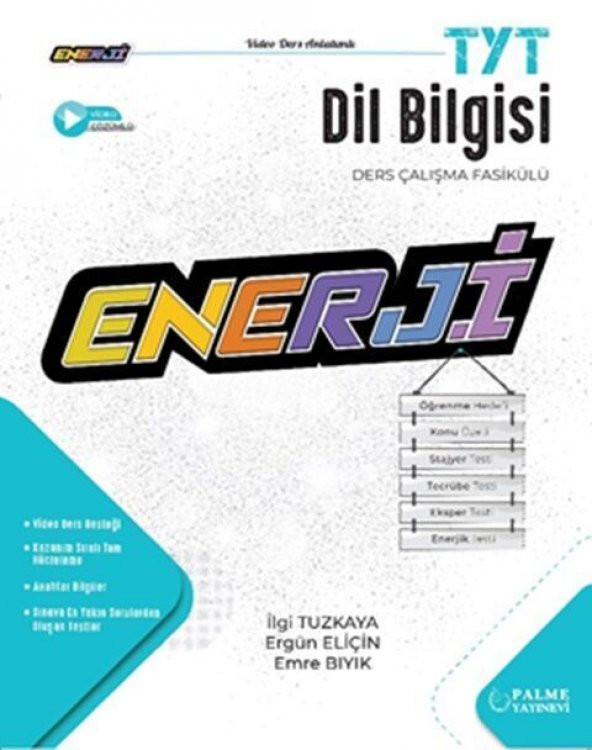 Palme Yayınları TYT Dil Bilgisi Enerji Serisi Ders Çalışma Fasikülü ürün görseli 1