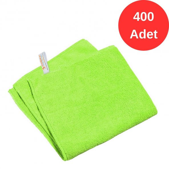Mulpex Mikrofiber Genel Temizlik Bezi Yeşil 40X40 cm. - 400 Adet ürün görseli 1