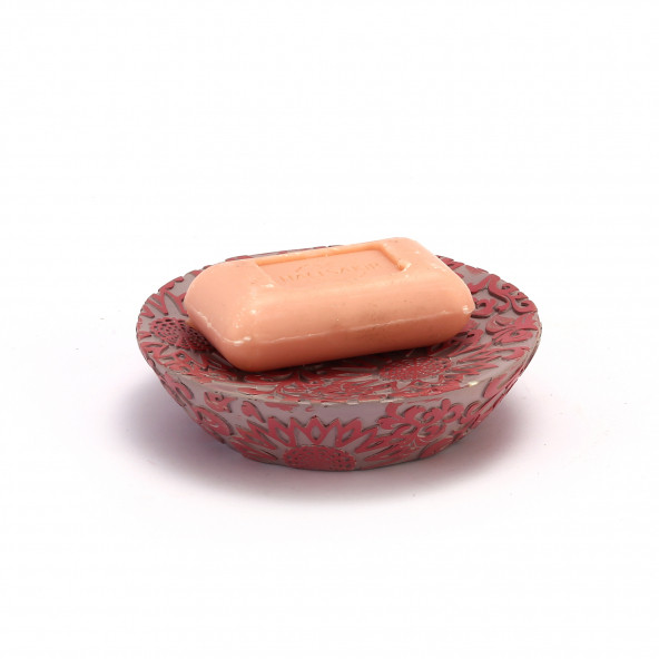 BA-0125PKC SABUNLUK PEMBE ÖRGÜ MODEL POLİRESİN 13x13x2cm ürün görseli 1