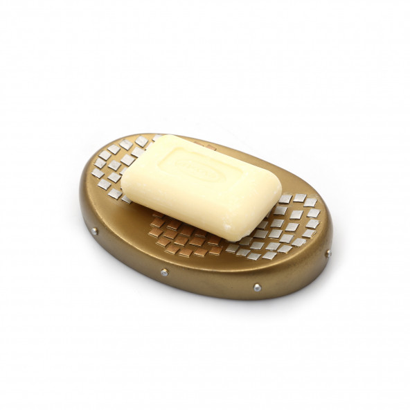 ACBS0010C SABUNLUK ALTIN MOZAİK MODEL POLİRESİN 12x9x4cm ürün görseli 1