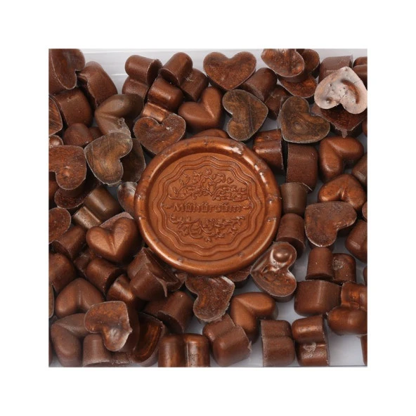 Mühür Mumu Eritme Kalp Boncuk Paket Model No: 515 BRONZ ürün görseli 1