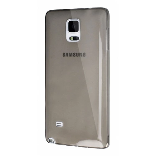 Samsung Galaxy Note Edge (N915) Kılıf Soft Silikon Şeffaf-Siyah Arka Kapak ürün görseli 1