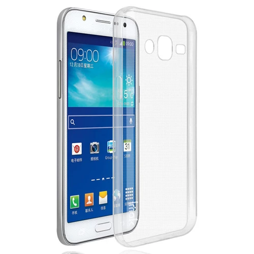 Samsung Galaxy J7 (J700) Kılıf Soft Silikon Şeffaf Arka Kapak ürün görseli 1