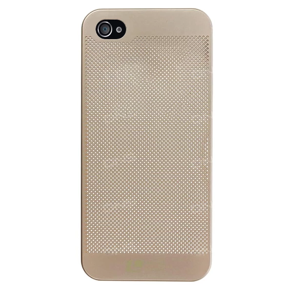 iPhone 4 / 4s Kılıf Loopee Point Sert Arka Kapak Gold ürün görseli 1
