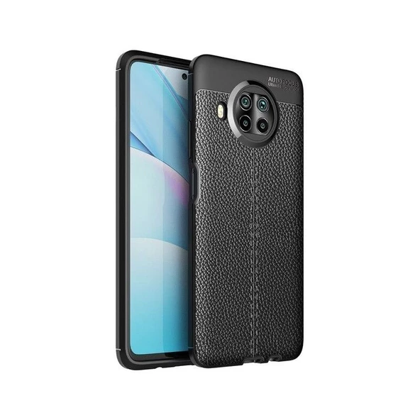 Smcase Xiaomi Mi10i 5g Kılıf Deri Dokulu Silikon  Nano Ekran Koruyucu ürün görseli 1