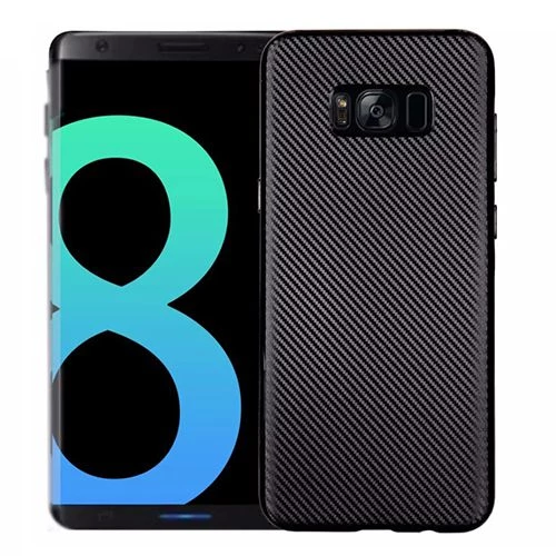 FitCase Galaxy S8 Plus (G955) Carbon Desen Arka Kapak Siyah ürün görseli 1