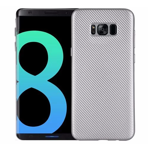 FitCase Galaxy S8 Plus (G955) Carbon Desen Arka Kapak Gri ürün görseli 1