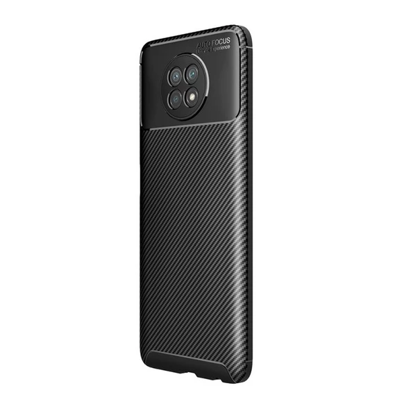 Smcase Xiaomi Redmi Note 9 5g Kılıf Karbon Dokulu Dizayn Silikon ürün görseli 1
