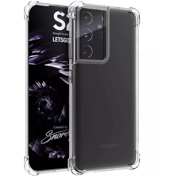 Smcase Samsung Galaxy S21 Ultra 5G Kılıf Darbe Korumalı Silikon ürün görseli 1