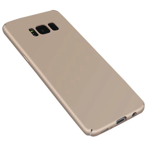 FitCase Rubber Samsung Galaxy S8 Kılıf Sert Arka Kapak Gold ürün görseli 1