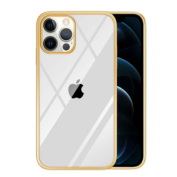 Smcase iPhone 12 Kılıf Tarex Pixel Plating Lazer Sert Rubber Silikon  Nano Ekran Koruyucu ürün görseli 1