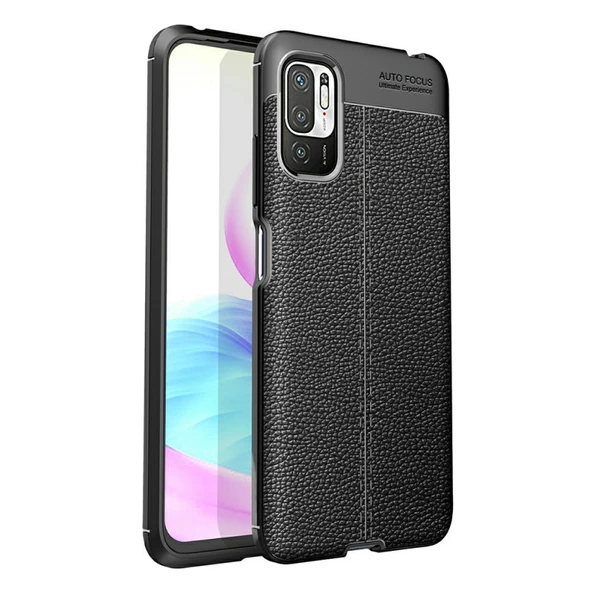Smcase Xiaomi Poco M3 Pro 5g Kılıf Deri Dokulu Silikon ürün görseli 1