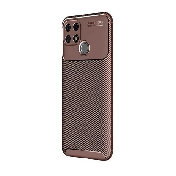 Smcase Oppo A15 Kılıf Kamera Korumalı Negro Karbon Silikon ürün görseli 1