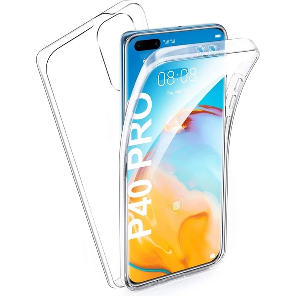 Smcase Huawei P40 Pro Kılıf Ön Arka 360 Silikon ürün görseli 1