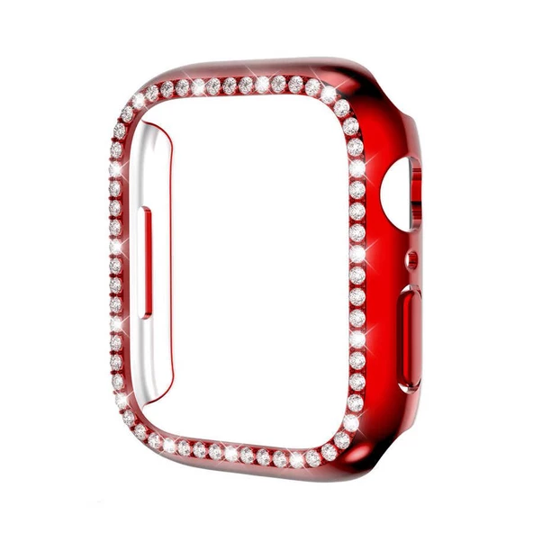 Smcase Apple Watch 45mm Taşlı Gard Koruma Kapak ürün görseli 1