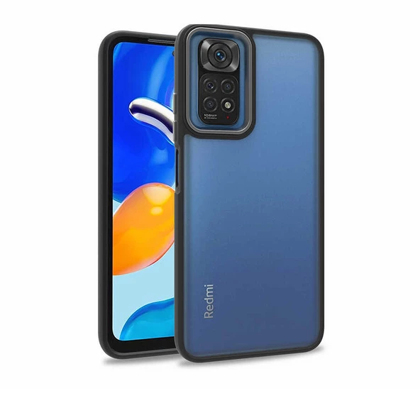 Smcase Xiaomi Redmi Note 11 Global Kılıf Renkli Bumper Hybrid Flora Silikon ürün görseli 1
