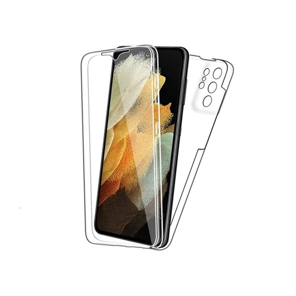 Smcase Samsung Galaxy S22 Ultra 5G Kılıf 360 Ön Arka Silikon ürün görseli 1