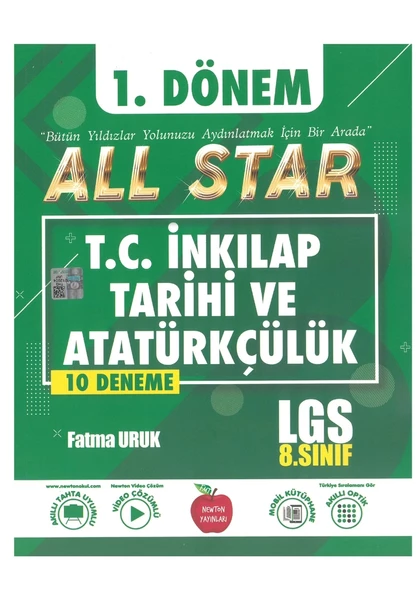 Newton Yayınları LGS İnkılap Tarihi 1.Dönem 10 Deneme Sınavı ürün görseli 1