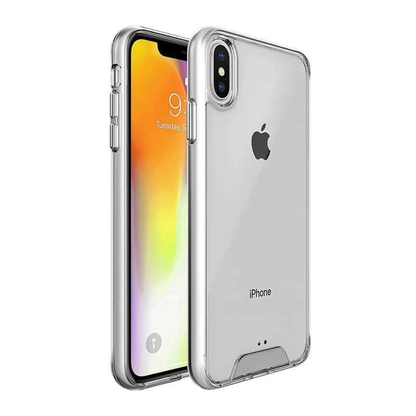 Smcase iPhone X Kılıf Gard Ultra Sert Silikon - Resim 2