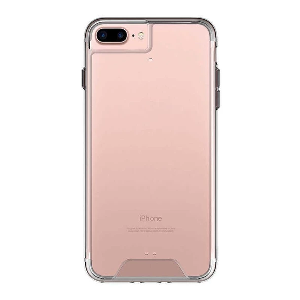 Smcase iPhone 8 Plus Gard Ultra Sert Silikon Kılıf  Nano Ekran Koruyucu ürün görseli 1