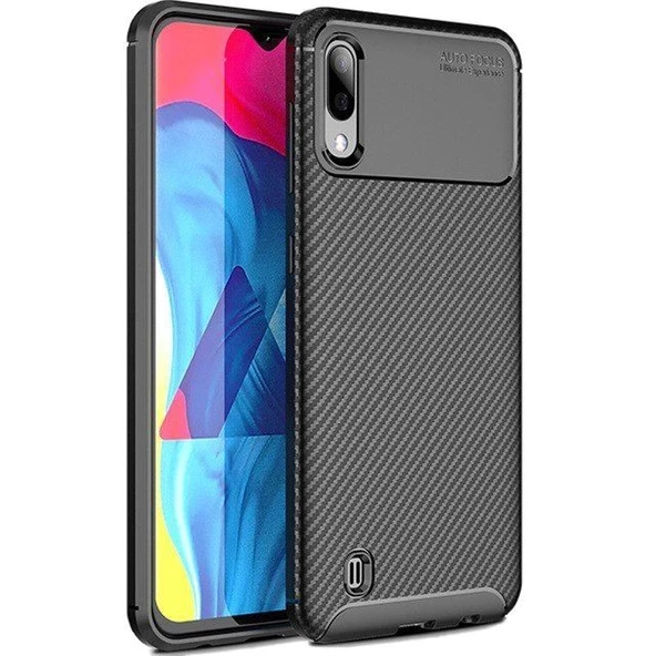 Smcase Samsung Galaxy M10 Kılıf Negro Karbon Silikon ürün görseli 1