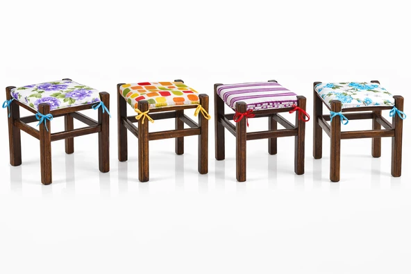 Mandaş Tekstil Tabure Minderi, Bağcıklı Tabure Minderi (32x32) ürün görseli 1