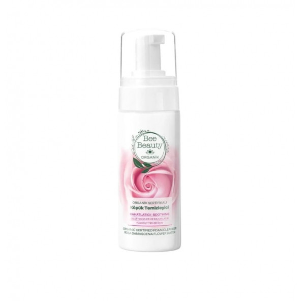 Bee Beauty Organik Sertifikalı Gül Yüz Temizleme Köpüğü 150 ML ürün görseli 1