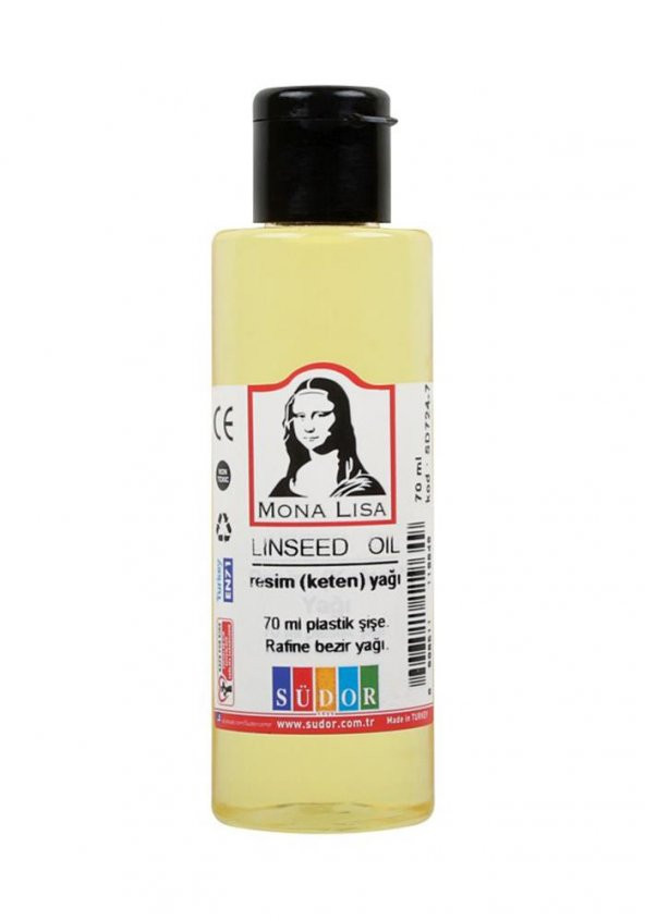 Keten Yağı 70ml 1 Adet Resim Yağı Monalisa Rafine Bezir Yağı Yağlı Boya İncelticisi Yağlı Boya Yardımcı Malzemesi ürün görseli 1