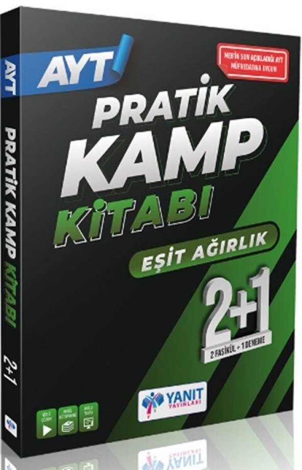 AYT Eşit Ağırlık 2+1 Pratik Kamp Kitabı Yanıt Yayınları ürün görseli 1