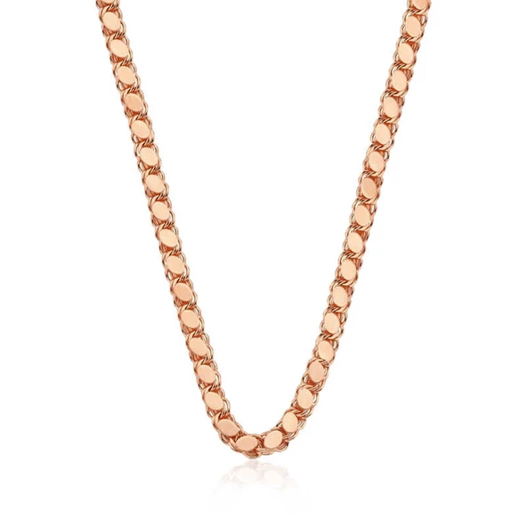 Gümüş Rose Pullu Arpa Zincir SL3757 - Resim 4