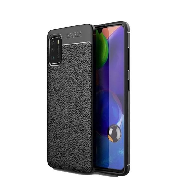 Smcase Xiaomi Poco M3 Kılıf Deri Dokulu Silikon ürün görseli 1