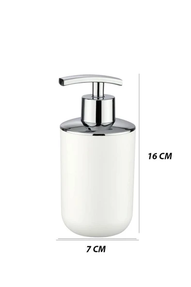 Beyaz, Sıvı Sabunluk - Brasil Model - Resim 4