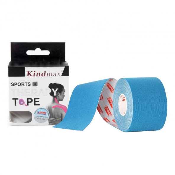 Kindmax Sporcu Bandı Kinesio Tape Mavi Renk ürün görseli 1