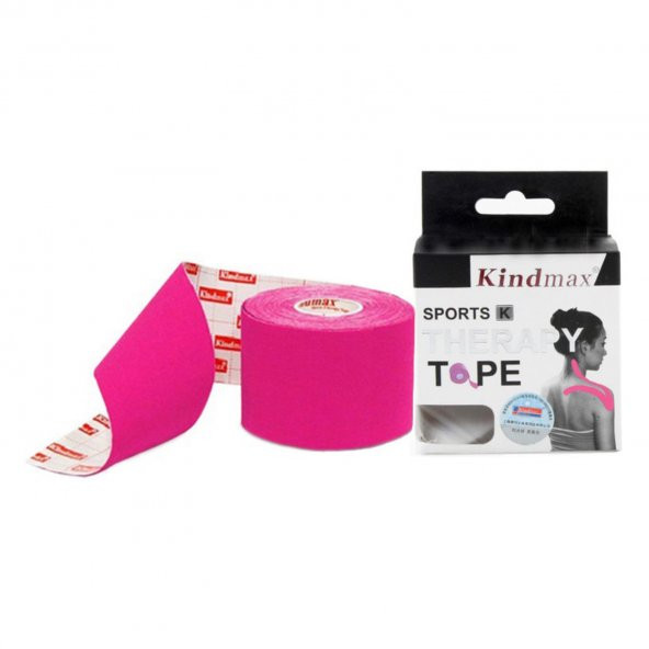 Kindmax Sporcu Bandı Kinesio Tape Pembe Renk ürün görseli 1