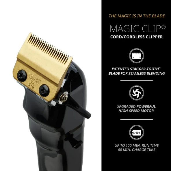 PTTAVM: Wahl Magic Clip Kablosuz Siyah Titanyum DLC Kaplamalı