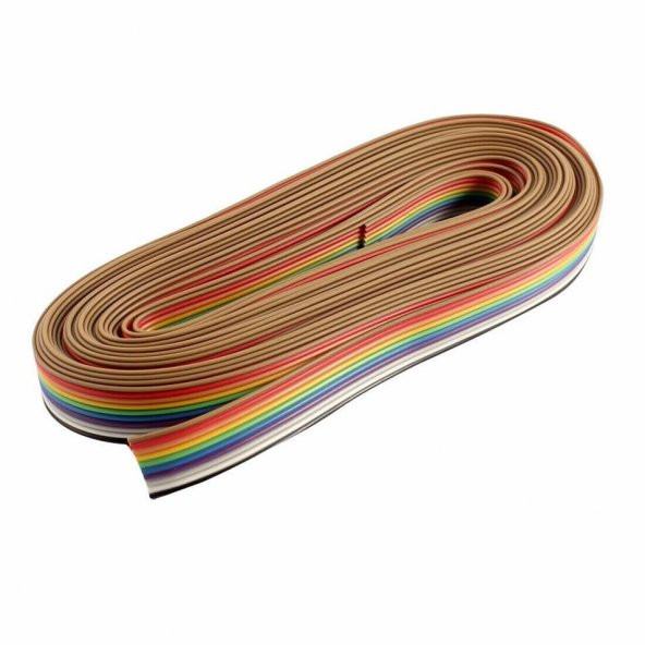 10 Pin Bant Flat Kablo 0.22 mm 1 metre ürün görseli 1