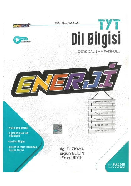 Palme Yayınevi Enerji Tyt Dil Bilgisi Ders Çalışma Fasilülü Yeni ürün görseli 1