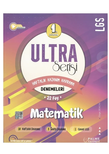 Palme Yayınevi Ultra Serisi Lgs 1.dönem Matematik Denemeleri ürün görseli 1