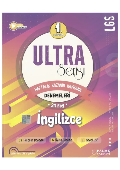 Palme Yayınevi Ultra Serisi Lgs 1.dönem İngilizce Denemeleri ürün görseli 1