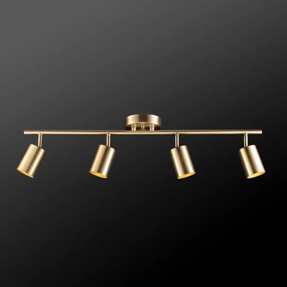 Rsylight Metal Modern 4 LÜ Eskitme Kaplama Led Spot Hareketli Avize Günışığı Ampullü ürün görseli 1