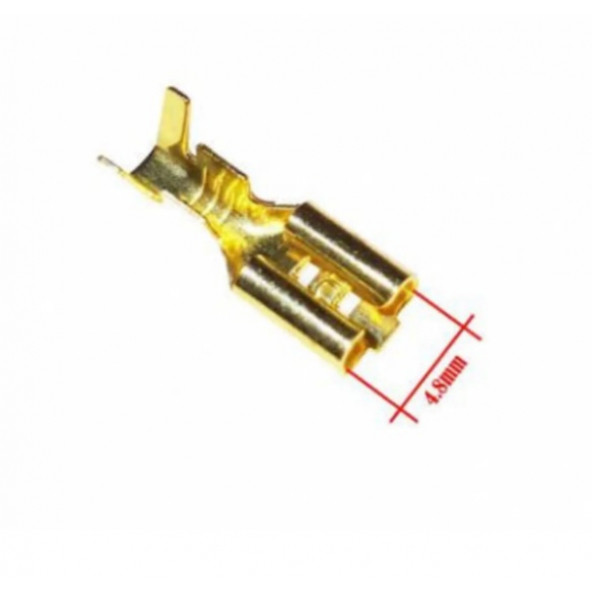 4.8 mm (Dişi) İzolesiz Kablo Ucu (10 Adet) ürün görseli 1