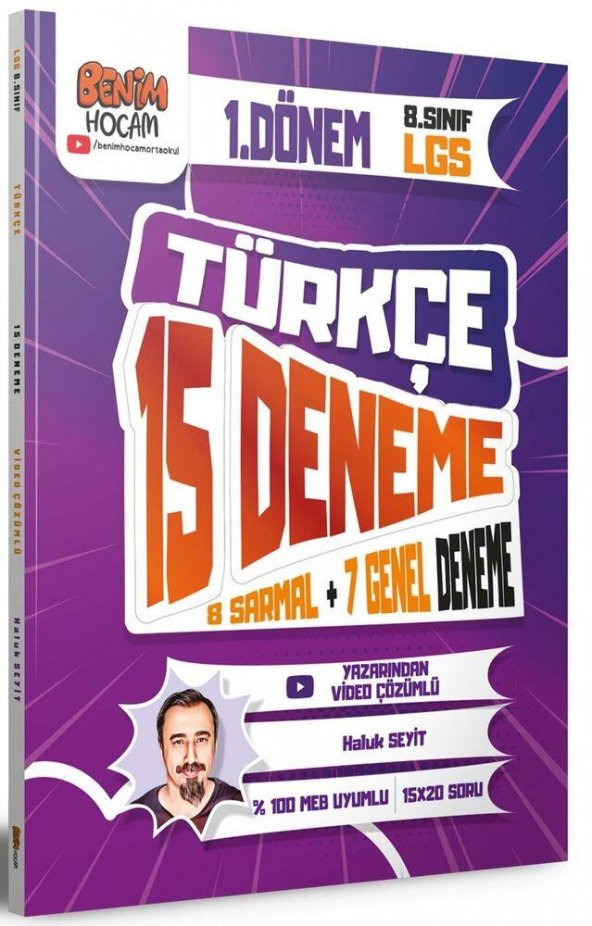 2023 8. Sınıf LGS 1. Dönem Türkçe 15 Deneme Sınavı Benim Hocam ürün görseli 1