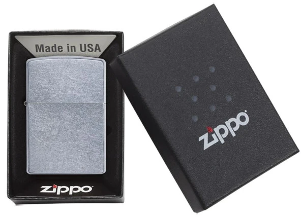 Zippo Regular Street Chrome Çakmak - Resim 5
