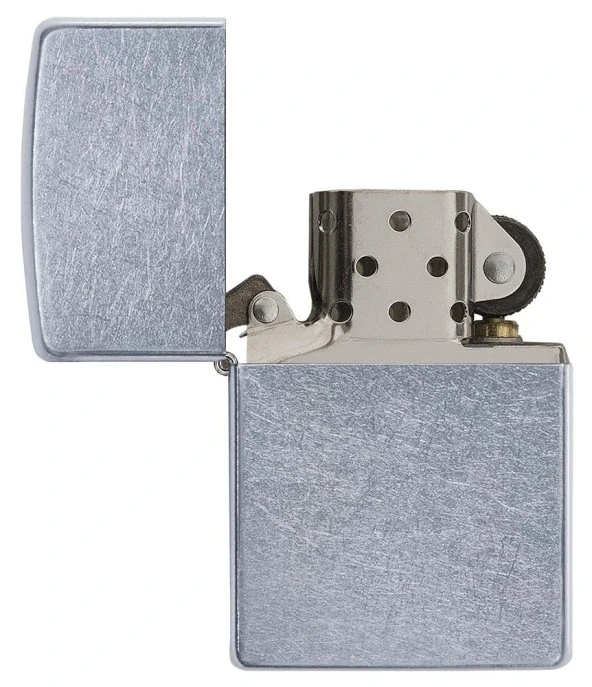 Zippo Regular Street Chrome Çakmak - Resim 6