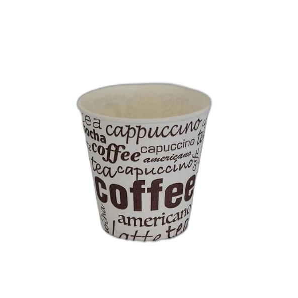 Karton Bardak 6.5 Oz Çay Kahve Sıcak Kağıt Otomat Bardağı 50Adet ürün görseli 1
