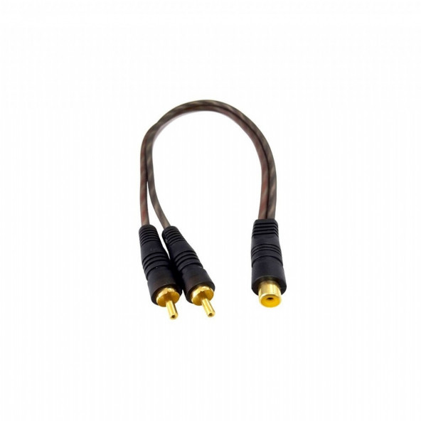 RCA (Dişi) to 2 x RCA (Erkek) Dönüştürücü Kablo ürün görseli 1