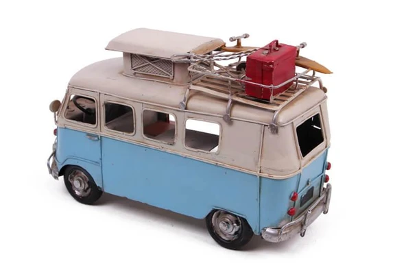 Dekoratif Metal Vosvos Minibüs Biblo - Resim 3